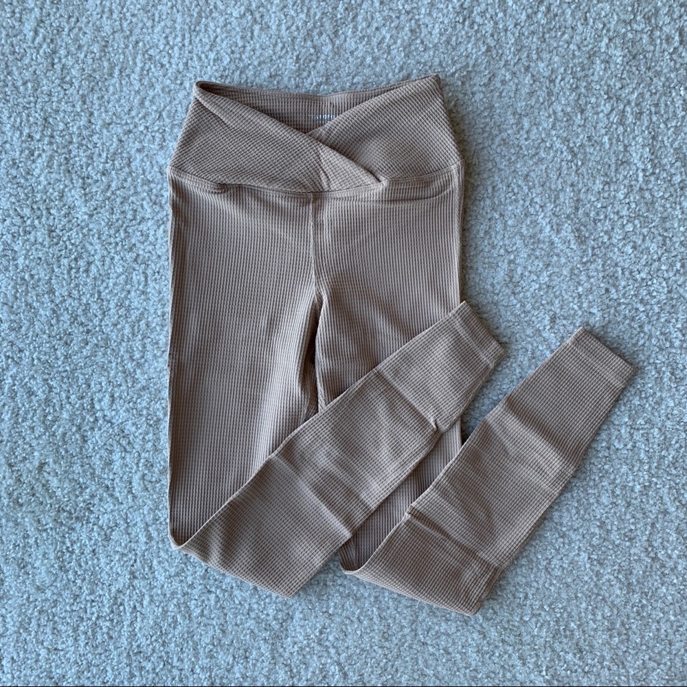 YEAR OF OURS Tan Veronica Thermal Leggings